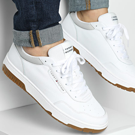 Tommy Hilfiger - Baskets Core Lite Leather 5369 White Grey Whisper