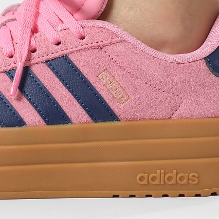 Adidas Sportswear - Sneakers Femme VL Court Bold JI1789 Bliss Pink Dark Blue Gold Metallic