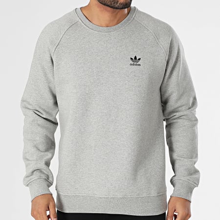 Adidas Originals - Essential IY4937 Sudadera cuello redondo Gris jaspeado
