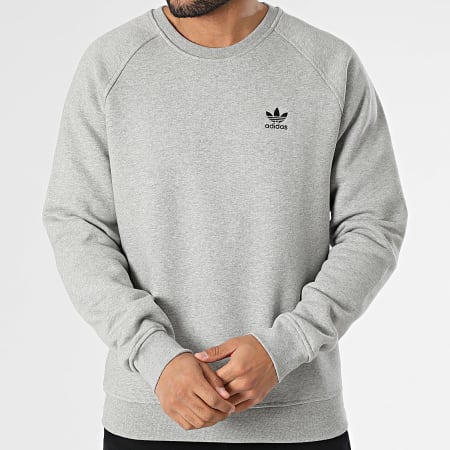 Adidas Originals - Essential IY4937 Sudadera cuello redondo Gris jaspeado