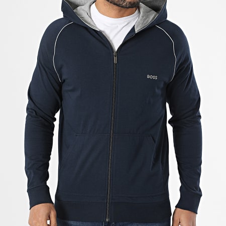 BOSS - Sweat Capuche Zippé MixAndMatch 50515392 Bleu Marine