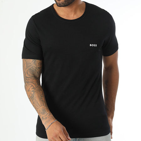 BOSS - Lot De 3 Tee Shirts 50532468 Noir Blanc Vert Kaki