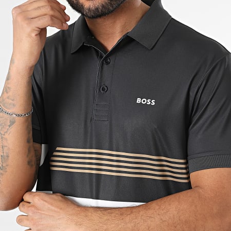 BOSS - Polo manga corta Paddy Tape Print 50536785 Negro