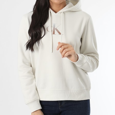 Calvin Klein Women's Hoodie 4721 Beige Ryses