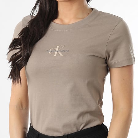 Tee shirt taupe femme clearance
