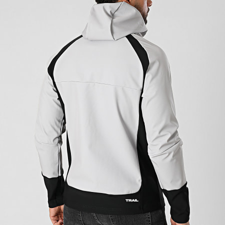 Comme Des Loups - Veste Zippée Capuche Soft R Gris Noir