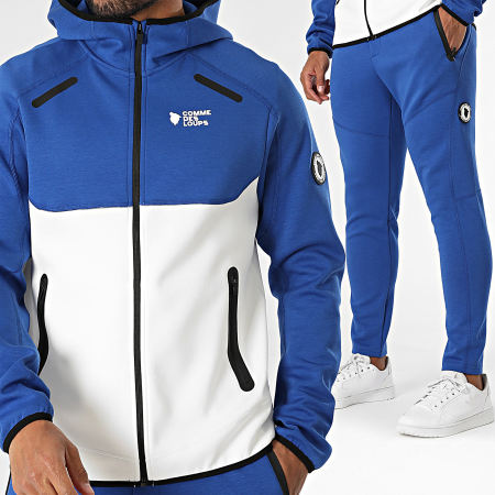 Comme Des Loups - Fato de treino azul real branco Keyzer