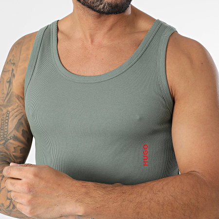 HUGO - Lote de 2 camisetas de tirantes 50532634 Blanco Verde Caqui