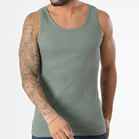 HUGO - Lote de 2 camisetas de tirantes 50532634 Blanco Verde Caqui