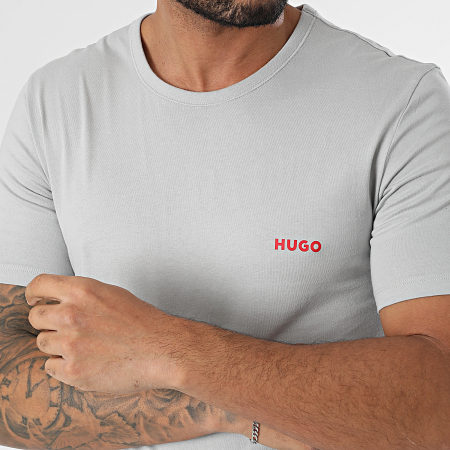 HUGO - Lot De 3 Tee Shirts 50532811 Noir Gris Beige