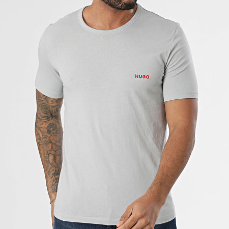 HUGO - Lot De 3 Tee Shirts 50532811 Noir Gris Beige