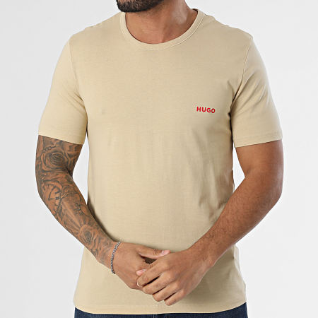 HUGO - Lot De 3 Tee Shirts 50532811 Noir Gris Beige