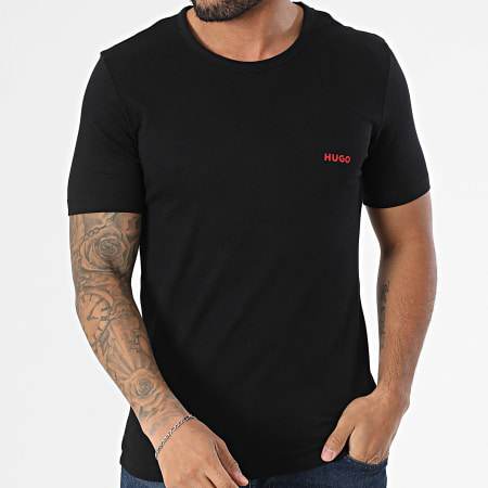 HUGO - Lot De 3 Tee Shirts 50532811 Noir Gris Beige