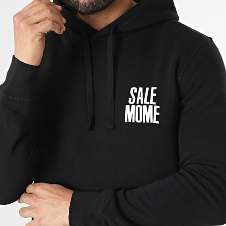 Sale Môme Paris - Sweat Capuche Always Be Noir Blanc