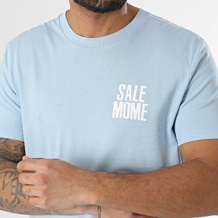 Sale Môme Paris - Tee Shirt Always Be Bleu Clair Blanc