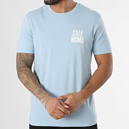 Sale Môme Paris - Tee Shirt Always Be Bleu Clair Blanc