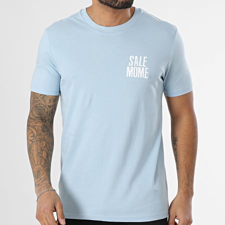 Sale Môme Paris - Tee Shirt Always Be Bleu Clair Blanc