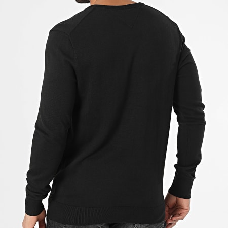 Tommy Hilfiger - Pull Col V Essential Cotton 4745 Noir