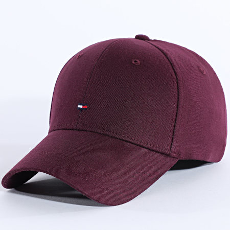 Tommy Hilfiger - Casquette Flag Cotton 6 Panel 3008 Bordeaux
