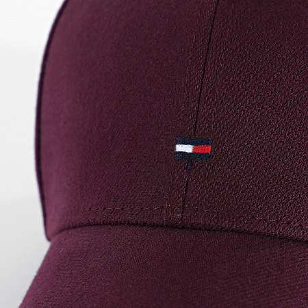 Tommy Hilfiger - Casquette Flag Cotton 6 Panel 3008 Bordeaux