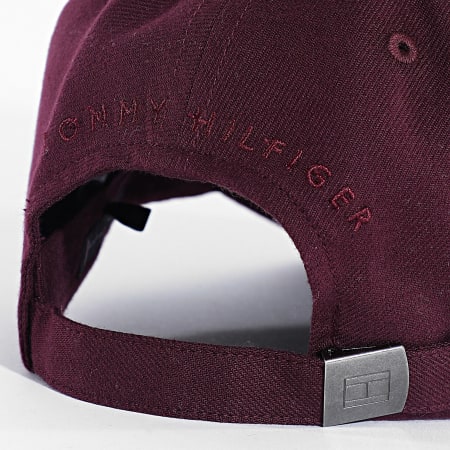 Tommy Hilfiger - Casquette Flag Cotton 6 Panel 3008 Bordeaux