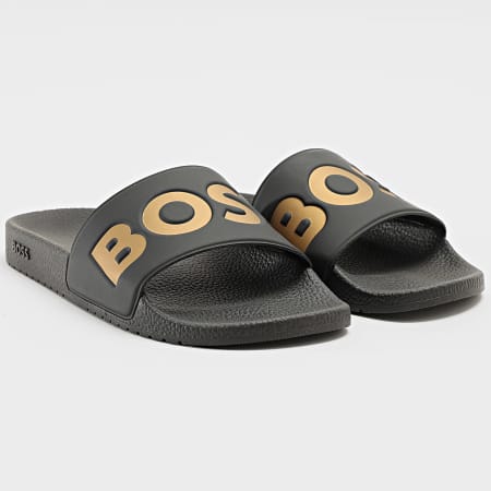 BOSS - Claquettes Aryeh 50536835 Black Gold