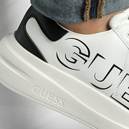 Guess - Baskets FMPELBSUE12 White Black