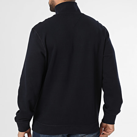 Tommy Hilfiger - Sweat Col Zippé Essential 7233 Bleu Marine