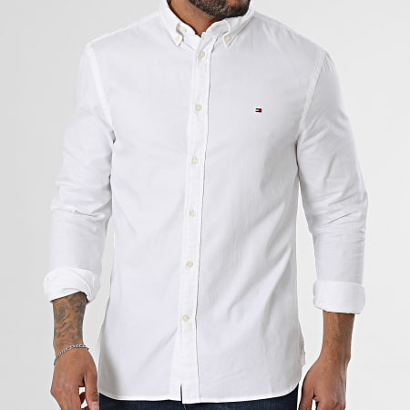 Tommy Hilfiger - Dobby Camisa Manga Larga 7578 Blanco