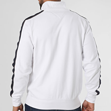 Tommy Hilfiger - Sweat Zippé Global Stripe 7468 Blanc