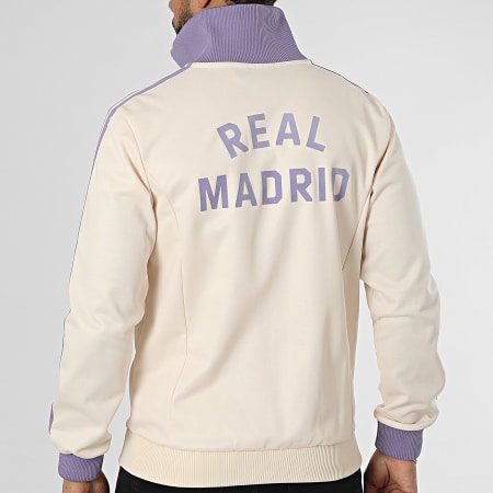 Adidas Originals - Zipped Sweat Real Madrid IY0058 Beige Violet