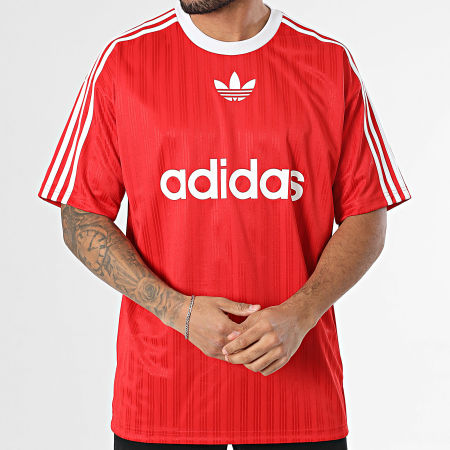 Adidas Originals - Tee Shirt Adicolor Poly IM9458 Rouge