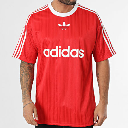 Adidas Originals - Tee Shirt Adicolor Poly IM9458 Rouge