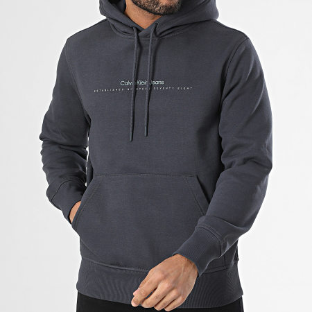 Calvin Klein - Sweat Capuche 7076 Gris Anthracite