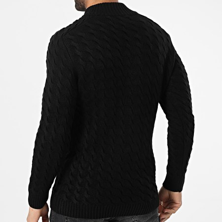 Classic Series - Pull Col Zippé Noir