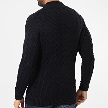 Classic Series - Pull Col Zippé Noir