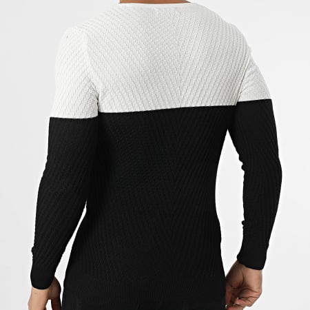 Classic Series - Jersey cuello pico Negro Blanco