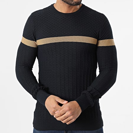 Classic Series - Pull Bleu Marine Camel