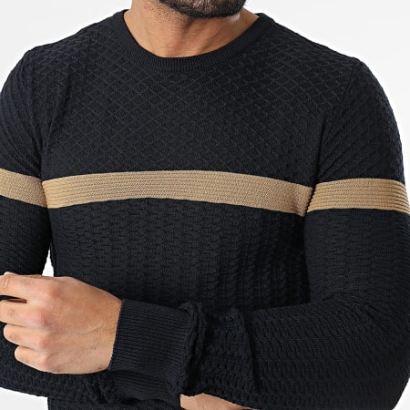Classic Series - Pull Bleu Marine Camel