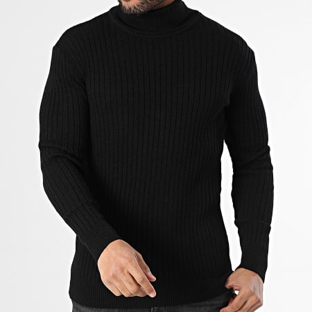 Classic Series - Pull Col Roulé Noir