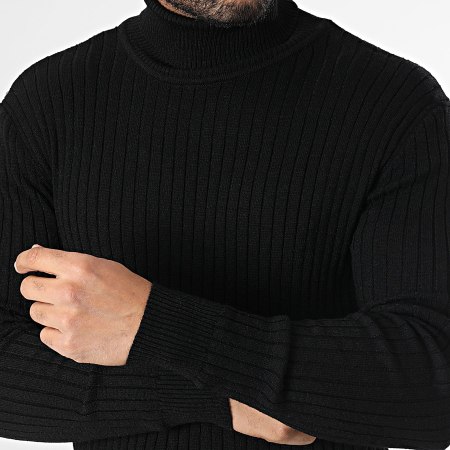 Classic Series - Pull Col Roulé Noir