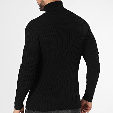 Classic Series - Pull Col Roulé Noir