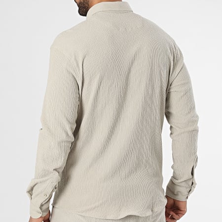 Classic Series - Beige shirt met lange mouwen en joggingbroek