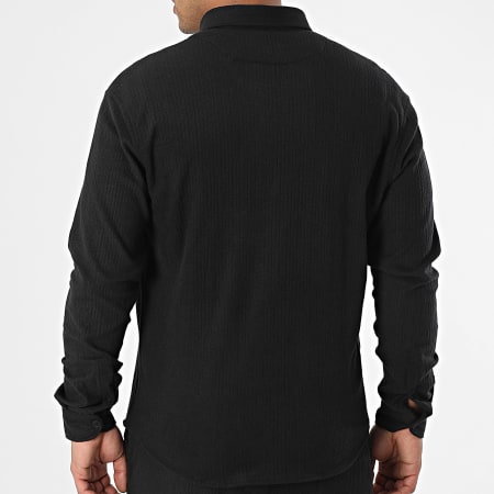 Classic Series - Ensemble Chemise Manches Longues Et Pantalon Jogging Noir