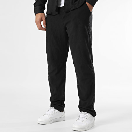 Classic Series - Ensemble Chemise Manches Longues Et Pantalon Jogging Noir