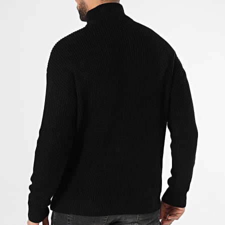 Classic Series - Pull Col Zippé Noir
