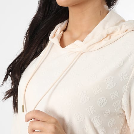 Guess - Sweat Capuche Femme V5RQ21-KCLG2 Beige Doré