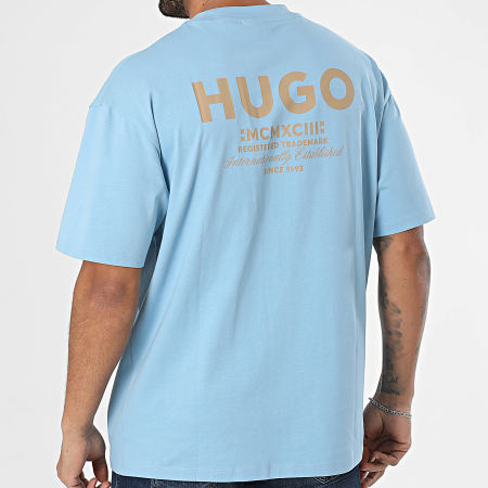 Hugo Azul - Camiseta oversize Nalono 50509776 Azul claro