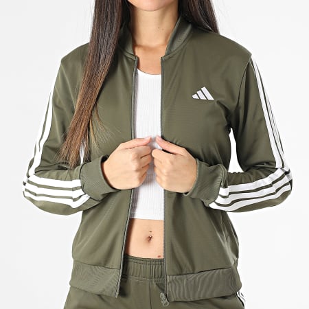 Tracksuit Jacket Khaki Green Adidas Jacket Womens Womens Clothing