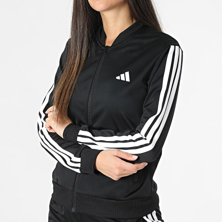 Adidas Sportswear - Ensemble De Survetement A Bandes Femme 3 Stripes JD5434 Noir